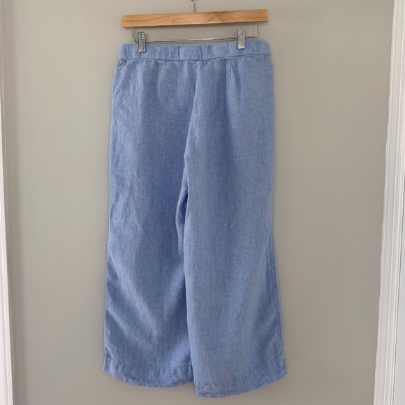 J.Jill Blue Linen Capri Pants - Picture 6 of 11